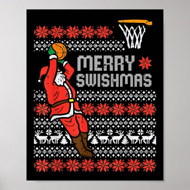 Poster Feliz Swishmas Feia de Natal Doce Bysketll Paj (Frente)