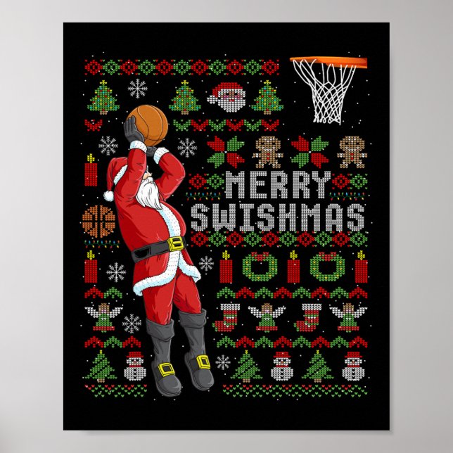 Poster Feliz Swishmas Feia Natal Espetáculo Natal (Frente)