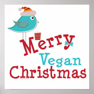 Pôster Feliz Vegan Natal