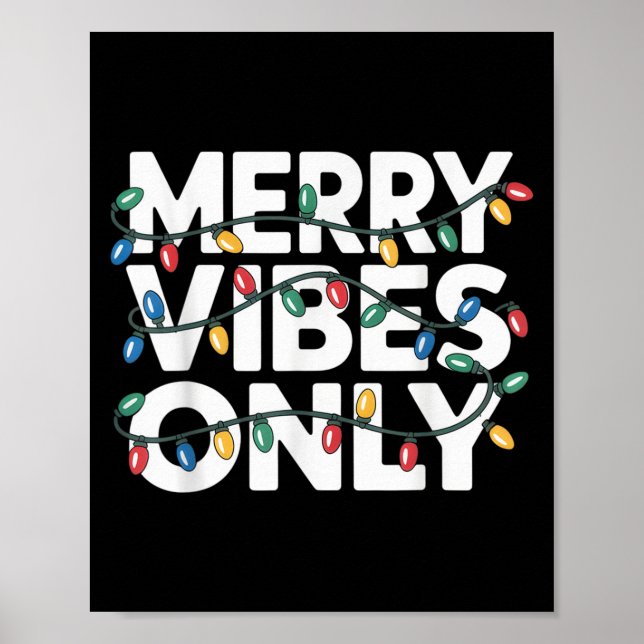 Poster Feliz Vibes Apenas Felicidades De Natal Para Celeb (Frente)