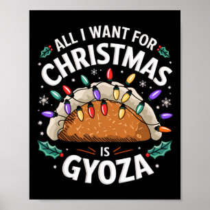 Poster Feliz Xmas Tudo Que Quero É Que Os Homens Da Gyoza