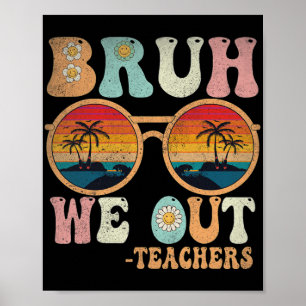 Poster Felizes Professores Retroristas No Dia Passado