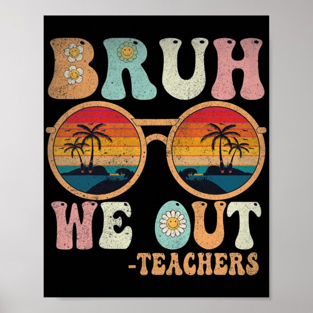 Poster Felizes Professores Retroristas No Dia Passado (Frente)