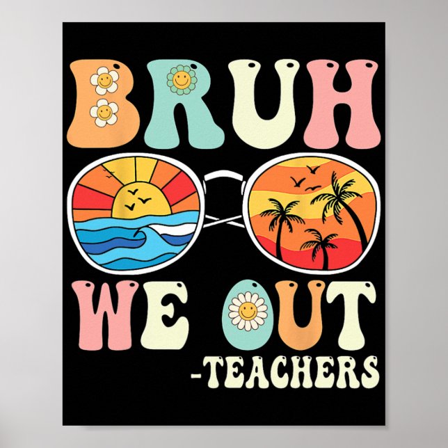 Poster Felizes Professores Retroristas No Dia Passado (Frente)