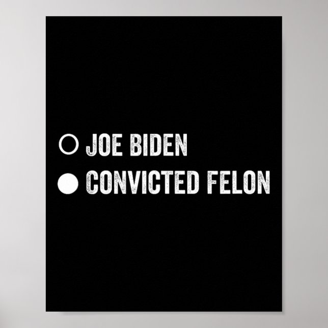 Poster Felon Funny Pro Trump 2024 (Frente)