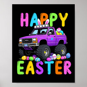Poster Felz pascoa Bunny Monter Caminhão Engraçado Loucur