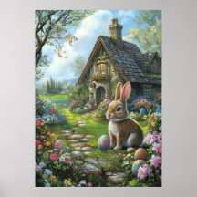 Felz pascoa Bunny Wall Art