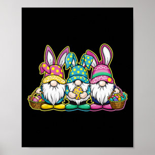 Poster Felz pascoa Coelho De Ovos E Gnome Ea