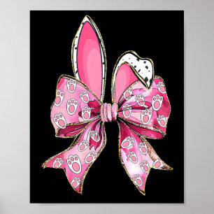 Poster Felz pascoa Coquette Arco Orelha Meninas Teen Wo
