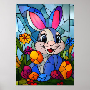 Poster Felz pascoa De Vidro Mantido Cony Wall Art