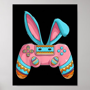Poster Felz pascoa Dia Coelhinho De Ovos Brincadeiras Hom