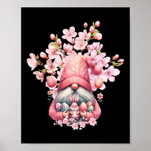 Poster Felz pascoa Gnomos Olá Primavera Blossom Floral