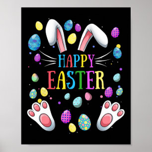 Poster Felz pascoa Sayings Bunny Gifts Ovo Família Gráfic