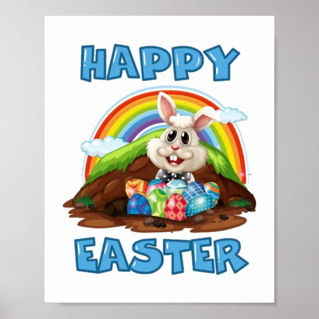 Poster Felz pascoa Wonlim Bunny (Frente)