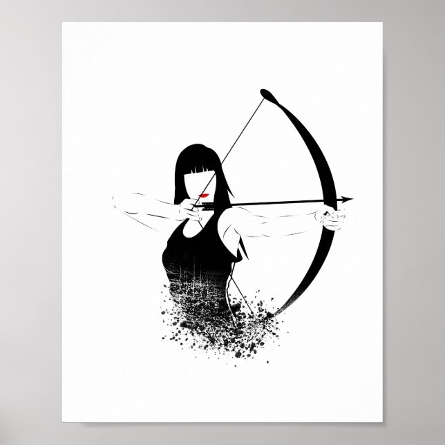 Poster Female Archer (Frente)