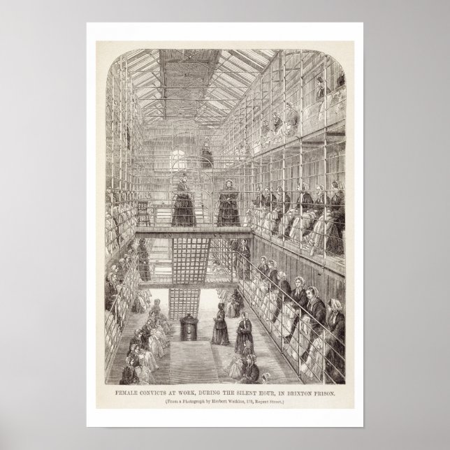 Pôster Female Convicts at Work during the Silent Hour in (Frente)