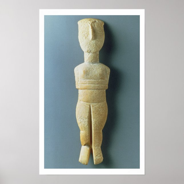 Poster Female figurina, cíclica inicial, c.2800-2300 BC ( (Frente)