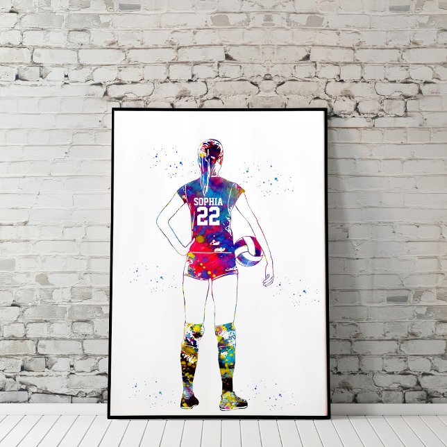 Poster Female Volleyball Player (Criador carregado)