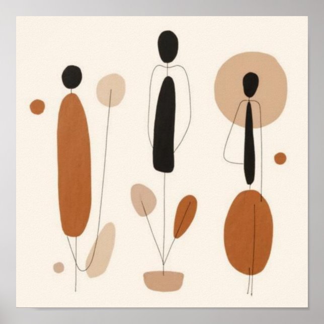 Poster Feminine Geometric Line Art Set VI (Frente)