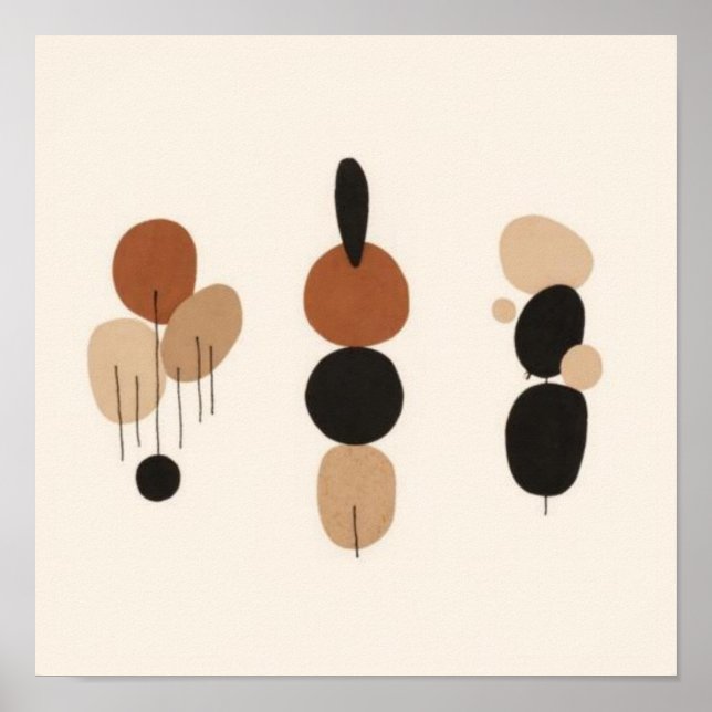 Poster Feminine Geometric Line Art Set X (Frente)