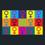 Pôster Feminismo Pop Art<br><div class="desc">Feminismo Pop Art. Se o Feminismo é o vosso hobby,  ocupação,  ou obsessão,  mostrem-no com t-shirts do excelente Feminismo,  canecas,  autocolantes e muito mais. Eles também são presentes de excelente para outros fãs do Feminismo!</div>