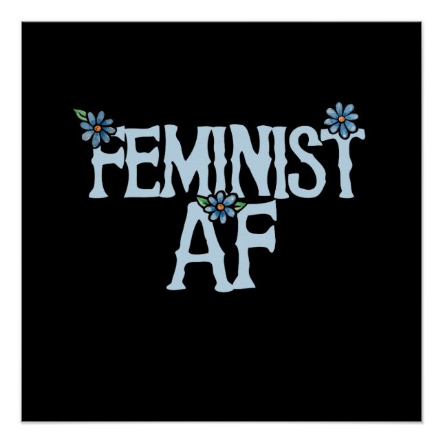 Pôster Feminista AF (Frente)