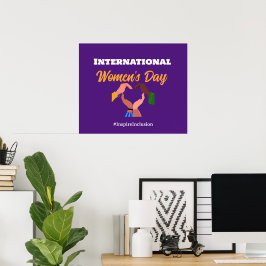 Poster Feminista da inclusão no Dia Internacional da Mulh