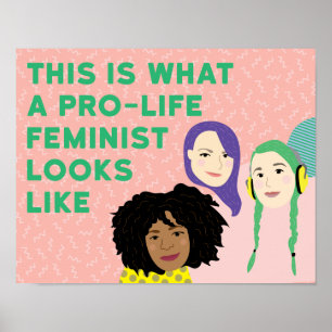 poster feminista do pelotão da Pro-vida