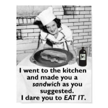 Feminista Engraçada Me Torne Um Sanduíche