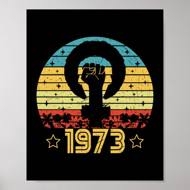 Poster Feminista Roe V Wade Rights 1973 (Frente)