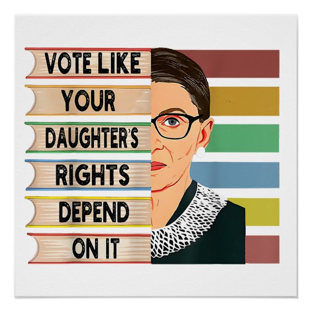 Pôster Feminista Ruth Bader Ginsburg RBG - Garota de cita (Frente)