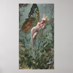 Poster Femme Papillon, por Luis Ricardo Falero