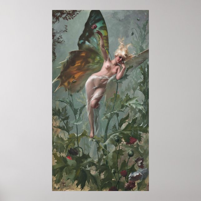 Poster Femme Papillon, por Luis Ricardo Falero (Frente)
