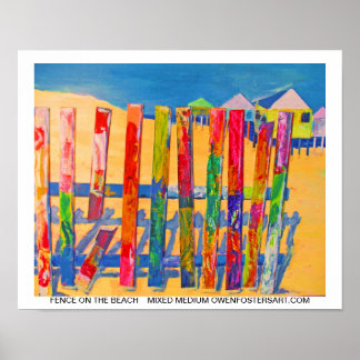 PÔSTER FENÇA AO LONGO DA PRAIA