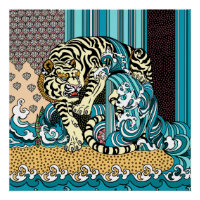 Feng Shui White Tiger Poster