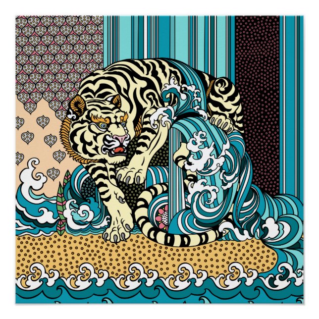 Pôster Feng Shui White Tiger Poster (Frente)
