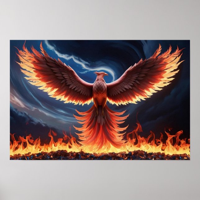 Poster Fenix Ardente Ressurge das Cinzas (Frente)