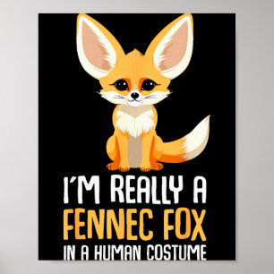 Poster Fennec Fox Fantasia Meninas Raposa