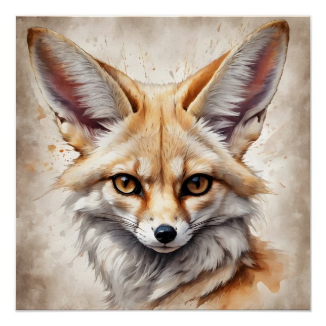 Pôster Fennec Fox n.o 7 Poster brilhante (Frente)