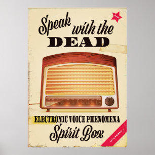 Poster Fenômeno eletrônico de voz para fantasmas.