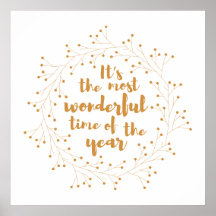 Fera de Natal maravilhosa - ouro