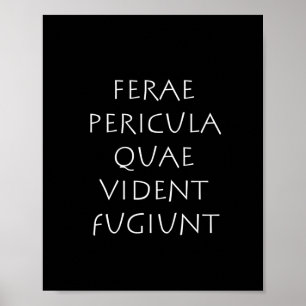 Poster Ferae pericula quae