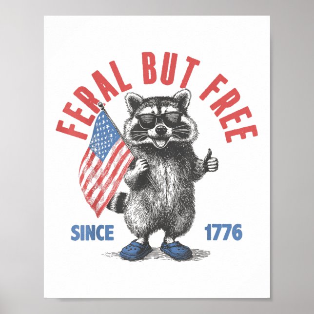 Poster Feral, Mas Livre E Funny Feral, 4 De (Frente)
