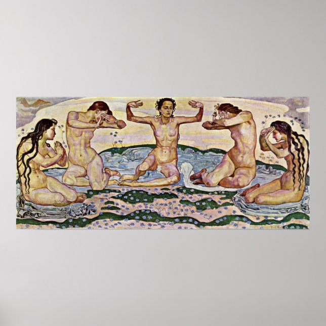 Poster Ferdinand Hodler - O dia (Frente)