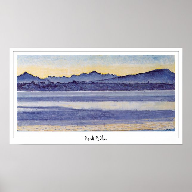 Poster Ferdinand Hodler Zedign Cartaz de Arte #166 (Frente)