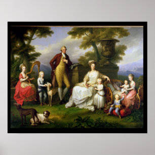 Poster Ferdinand IV  King of Naples, and his Family