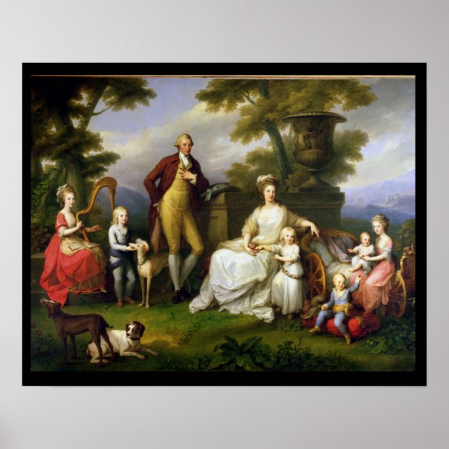 Poster Ferdinand IV  King of Naples, and his Family (Frente)