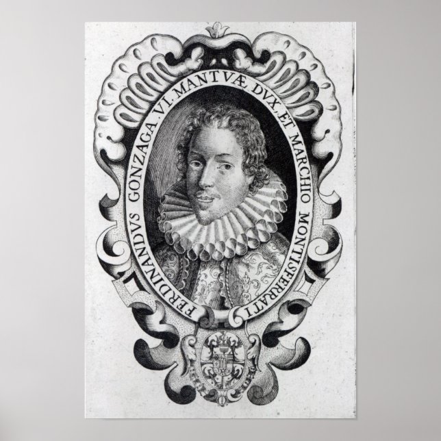 Poster Ferdinando Gonzaga, Duque de Mântua (Frente)