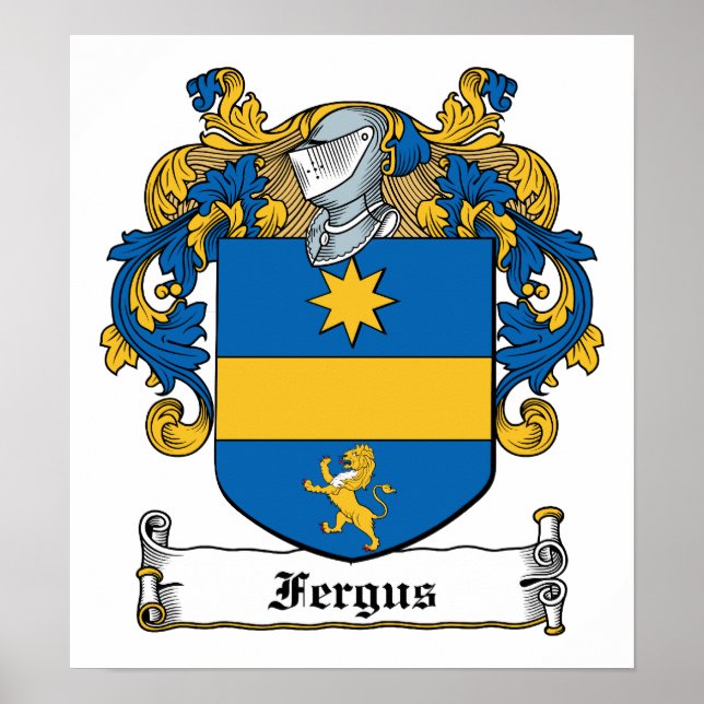 Poster Fergus Family Crest (Frente)