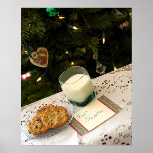 Poster Feriado ainda é vida. Biscoitos de Natal e leite p (Frente)